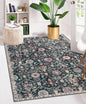 Lahome Moroccan Small Washable Rugs, 3x5 Black Rug by Lahome