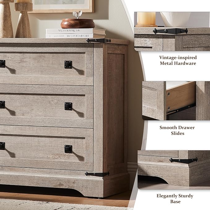 T4TREAM 32" Farmhouse Nightstand - Image 5