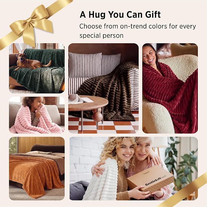 Bedsure Soft Twin Blanket for Bed Decor Gifts Burnt Orange 60"x80" | Birthday - Image 7