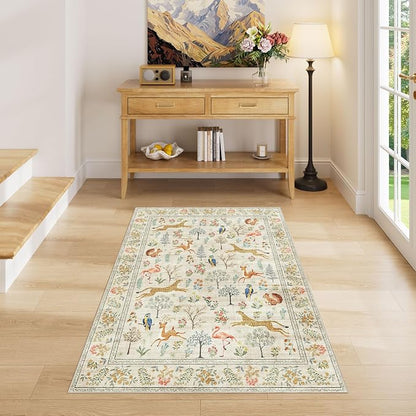 DUKINO 3x4 Rug, Washable Animal Area Rug - Image 6