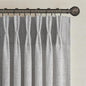 Light Grey Pinch Pleated Curtains 96 Inch Long by PleatedDrapes