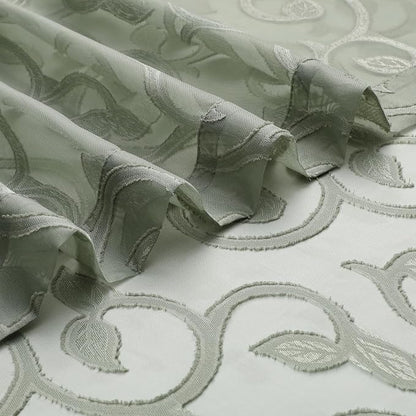 Furman Sheer Sage Green Curtains 90 inches Long - Image 4