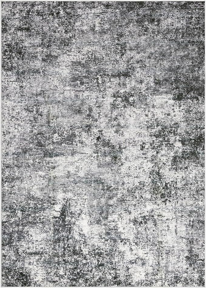 DMOYEST Area Rug Living Room Rugs 10x12 Washable Abstract Grey Carpet | Neutral - Image 8