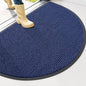 OLANLY Half Circle Front Door Mat 47x30, Waterproof Heavy-Duty Doormat | Blue by OLANLY