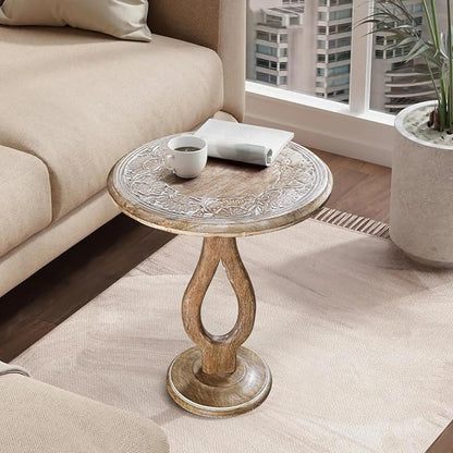 End Tables for Living Room- Small Drink Table for Small Spaces, Modern Accent - Image 8
