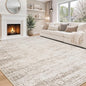 8x10 Area Rugs for Living Room Bedroom Dining Room Washable Beige Ivory | Soft by Aelenmu