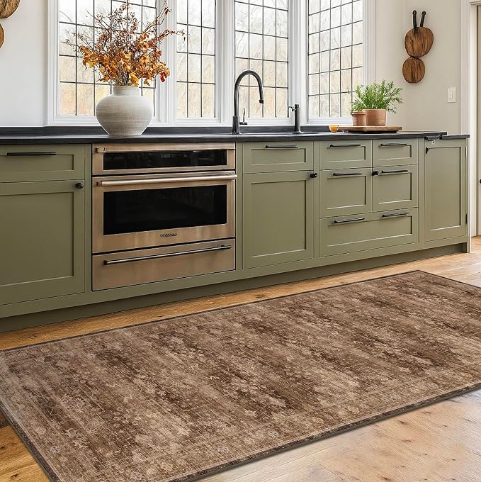 Brown 2x5 Entryway Runner Rugs, Small Runners - Image 6