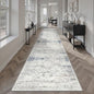 Soalmost Runner Rug 2x12 Washable Hallway Kitchen Runners Blue/Ivory | Non-Slip by Soalmost