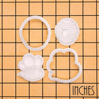 BAKERLOGY Bee Happy - Mini 2" Cookie Cutter & Stamp Set - Cute Bee & BeeHive Design for Easter & Spring Cookies, Cupcakes & Fondant Decorations