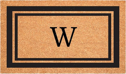 Calloway Mills 152961830W Black Border 18" x 30" Monogram Doormat by Callowaymills