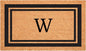 Calloway Mills 152961830W Black Border 18" x 30" Monogram Doormat by Callowaymills