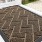 OLANLY Front Door Mat Outside 29.5x17, All-Season Absorbent Rubber Doormat | by OLANLY