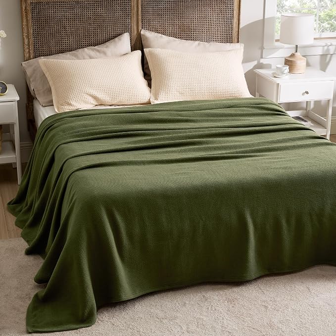 Bedsure GentleSoft 100% Cotton Blanket King Size - Image 5