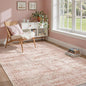Soalmost 6x9 Area Rug for Living Room Washable Rugs Non-Slip Pink | Low-Pile by Soalmost