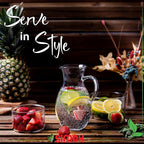 Simax Glass Pitcher With Spout, SMALL 1 Quart Borosilicate Glass Pitchers With Handle, Glass Water Pitcher Glass, Cocktail Pitcher, Margarita Pitcher, Sangria Pitchers, Beverage Pitchers