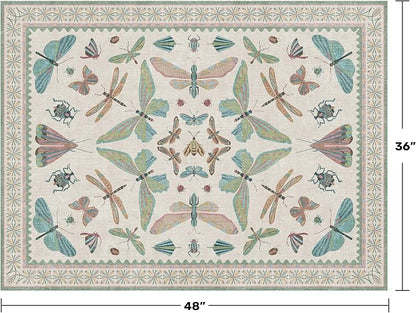 Washable Sage Green Large Entryway Rug, 3x4 Area Rugs - Image 2
