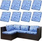 8PCS Patio Cushion Covers.Patio Furniture Couch SeatSlipcovers | Washable by SUKAIKEQA