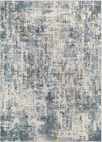 DMOYEST Area Rug Living Room Rugs 10x14 Washable Abstract Carpet | Neutral - Image 9