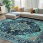 RELEANY Washable Area Rug, Teal | Non-Slip, Water Repellent, Pet Friendly by RELEANY