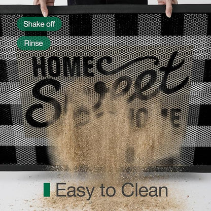LUMI Outside Welcome Door Mat 36x59, Non-Slip Durable Rubber Easy Clean | Sweet - Image 4