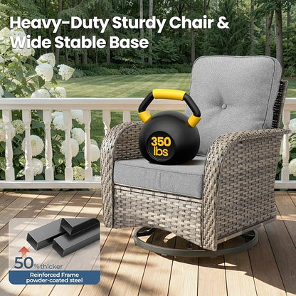 Weaxty Wicker Patio Furniture Set - Image 6