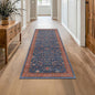Navy Blue Runner Rug 2x5 for Hallway, Laundry Room, Washable Non Slip Non Skid by HazoHaus