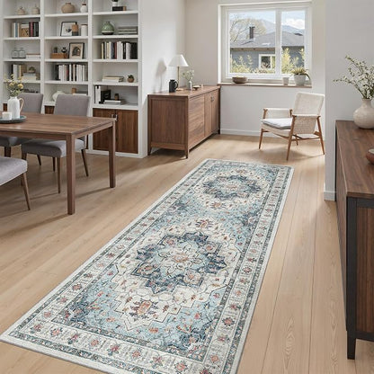 Madane Hallway Runner 3x8, Kitchen Rugs Washable Entry Rug, Soft Low-Pile - Image 2