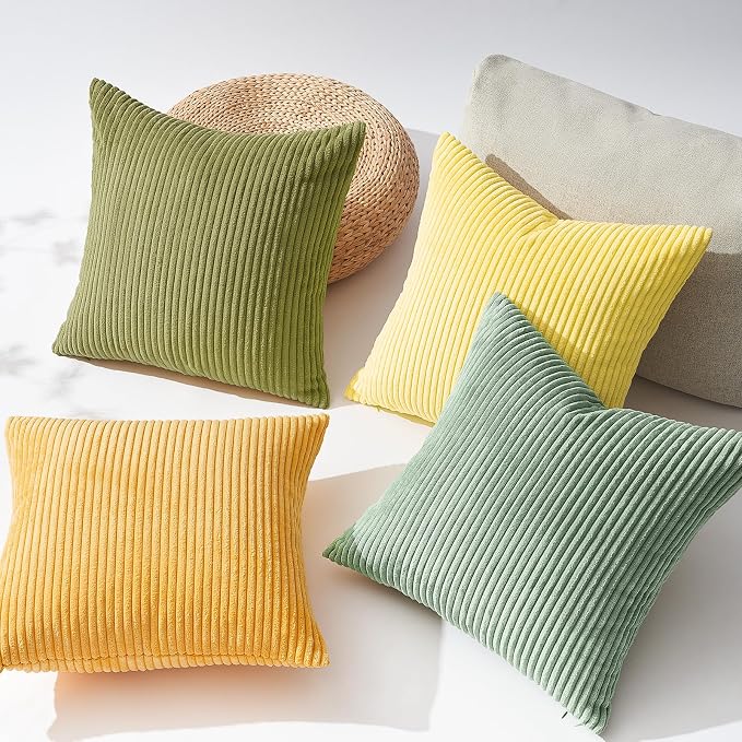 Topfinel Euro Shams Decorative Throw Pillow Covers 26x26 Inch Set of 4 - Image 5