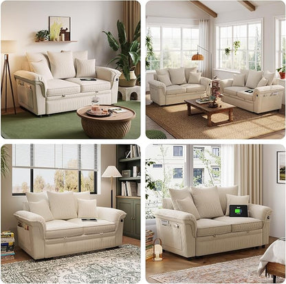 LINSY HOME Sectional Loveseat Sofa - Image 5