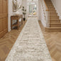 Soalmost Hallway Runner Rug 2'6" x 14' Washable Long Kitchen Rugs Brown | by Soalmost