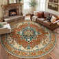 RELEANY Washable Area Rug, Round 8ft, Water Repellent, Pet Friendly, Vintage by RELEANY