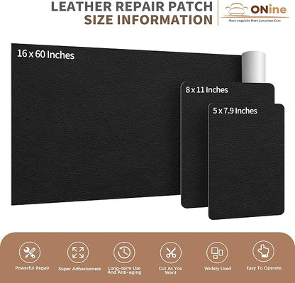ONine Leather Repair Patch, Self-Adhesive Couch Patch，Multicolor Available - Image 4