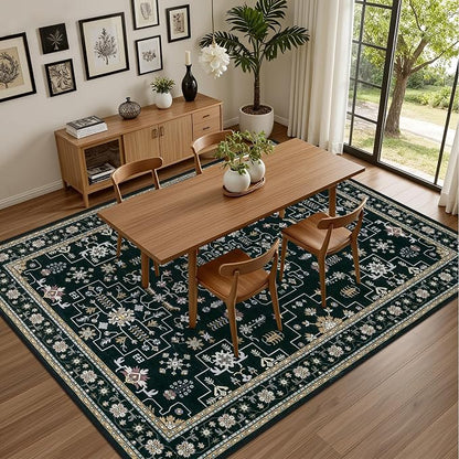 10x12 Area Rugs Living Room: Washable Boho Rug - Image 4