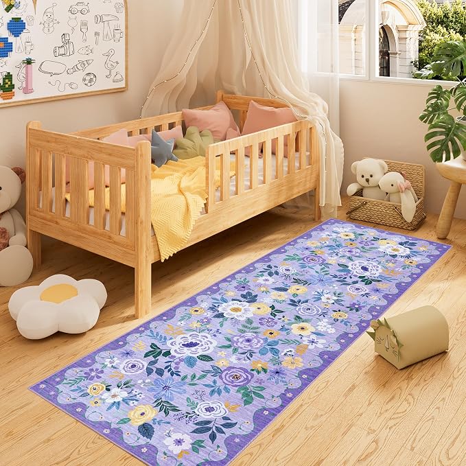 DUKINO 2.6x8 Runner Rug, Washable Runner Rug - Image 4