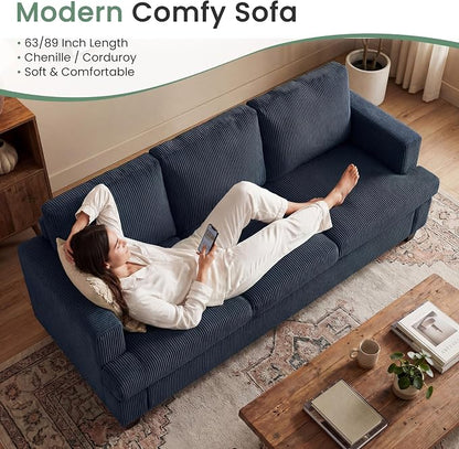 YOUDENOVA 2 Piece Set Comfy Sofa Couch, 3-Seater Sofa * 2 - Image 5