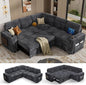 Vipbear 86" Modular Sectional Sleeper Sofa by VipbearLiving