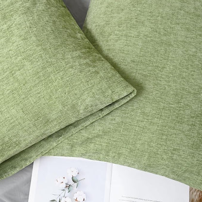CaliTime Decorative Standard Throw Pillow Covers 26 X 20 Inches Sage Green | - Image 6