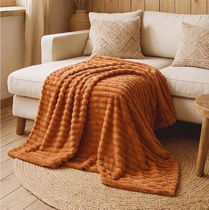 Bedsure Soft Twin XL Blanket for Bed Dorm Orange 66"x90" | Birthday Gifts for - Image 8