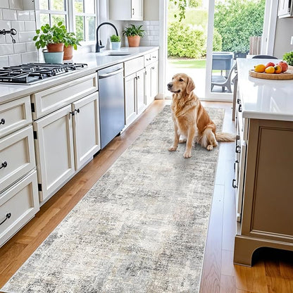 3x10 ft Long Hallway Runner Rug – Non-Slip Washable Kitchen Floor Rug by BYYVOORugsforYourHome