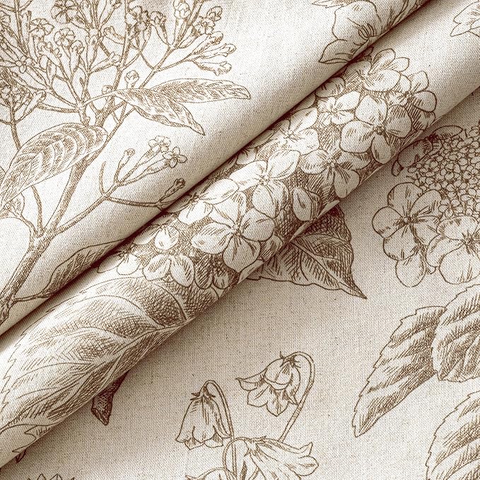 Set of 2 Decorative Floral Pillow Covers 20x20 Inch Light Brown | Neutral - Image 2