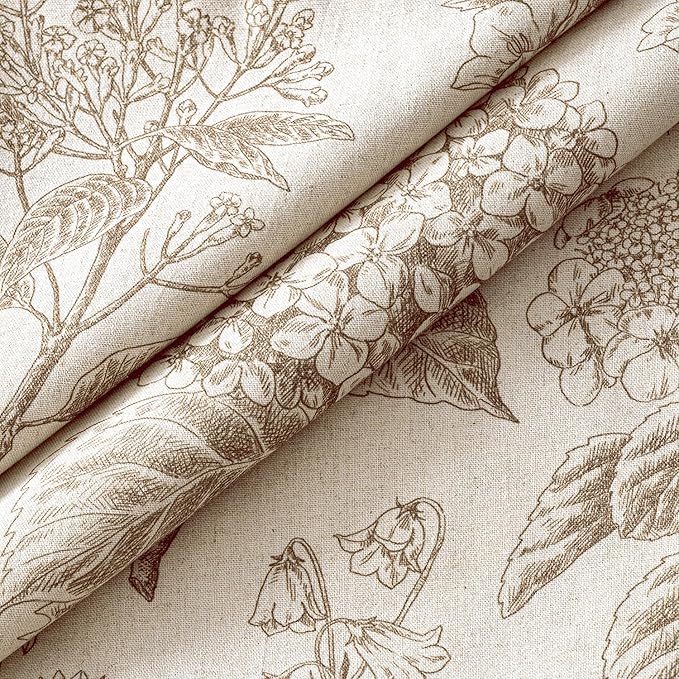 Set of 2 Lumbar Floral Pillow Covers 12x20 Inch Light Brown | Decorative - Image 2