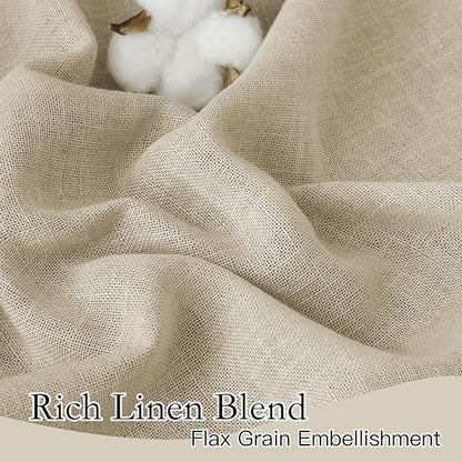 RYB HOME Linen Sheer Curtains - Image 3