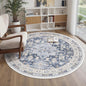 Round Rug 6ft, Circle Rug for Dining Room Table, Dining Room, Nursery Room by Zesthome