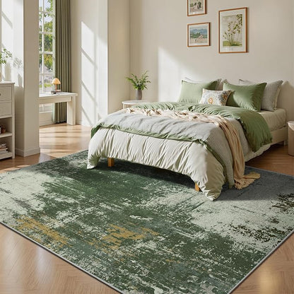 6x9 Area Rugs - Modern Abstract Washable Rug, Ultra Soft Non Slip Low Pile - Image 3