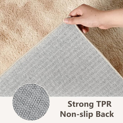 2x3 Tie-dye Beige Area Rug Washable Non-Slip Soft - Image 6