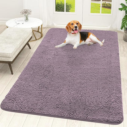 OLANLY Dog Door Mat for Muddy Paws 59x35, Super Absorbent Chenille Mud Mat | by OLANLY