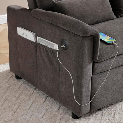 55.5" Small Sleeper Sofa Couch - Image 8