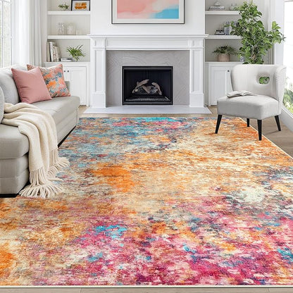 Aelenmu 10x14 Area Rugs for Living Room Washable Dining Room Colorful | Modern - Image 9