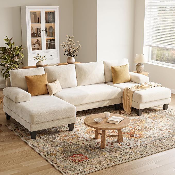 U-Shaped Sectional Couches for Living Room | 112 Inch Modern Sectional Couch | by TROMIRY
