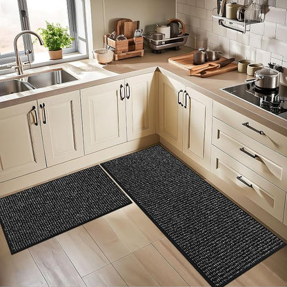 BEQHAUSE Kitchen Rugs and Mats 2PCS Non-Slip, Machine Washable Rugs - Image 8
